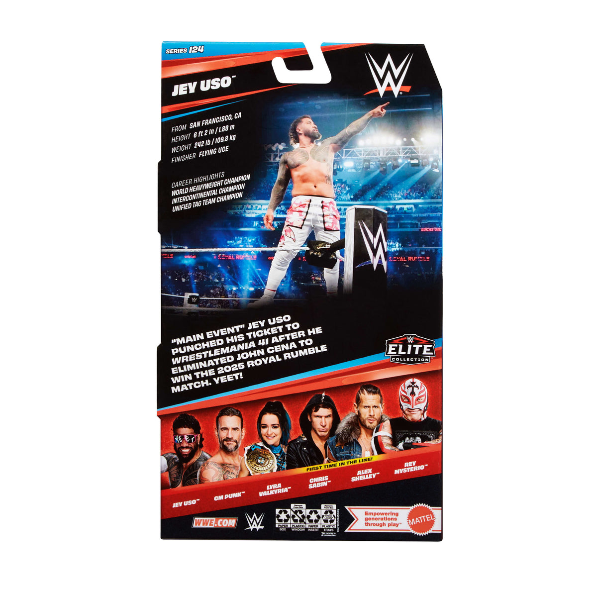 WWE Jey Uso Aksiyon Figürü (16 cm)