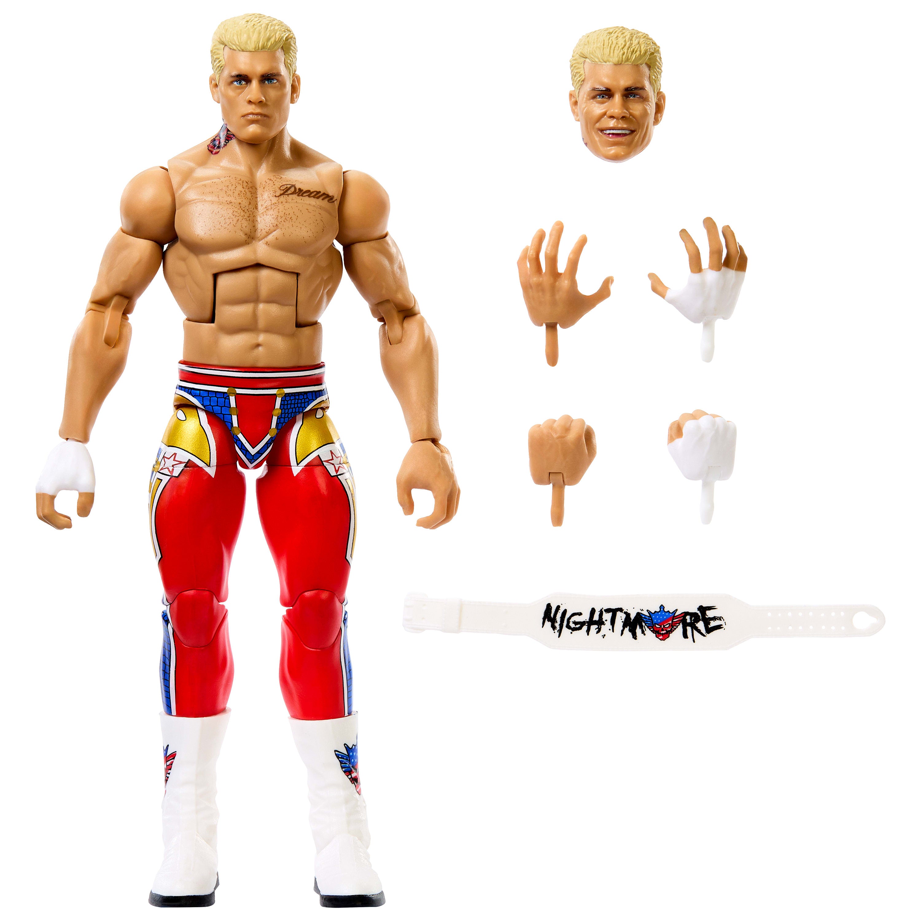 WWE 'The American Nightmare' Cody Rhodes Aksiyon Figürü ve Aksesuarları (16 cm)