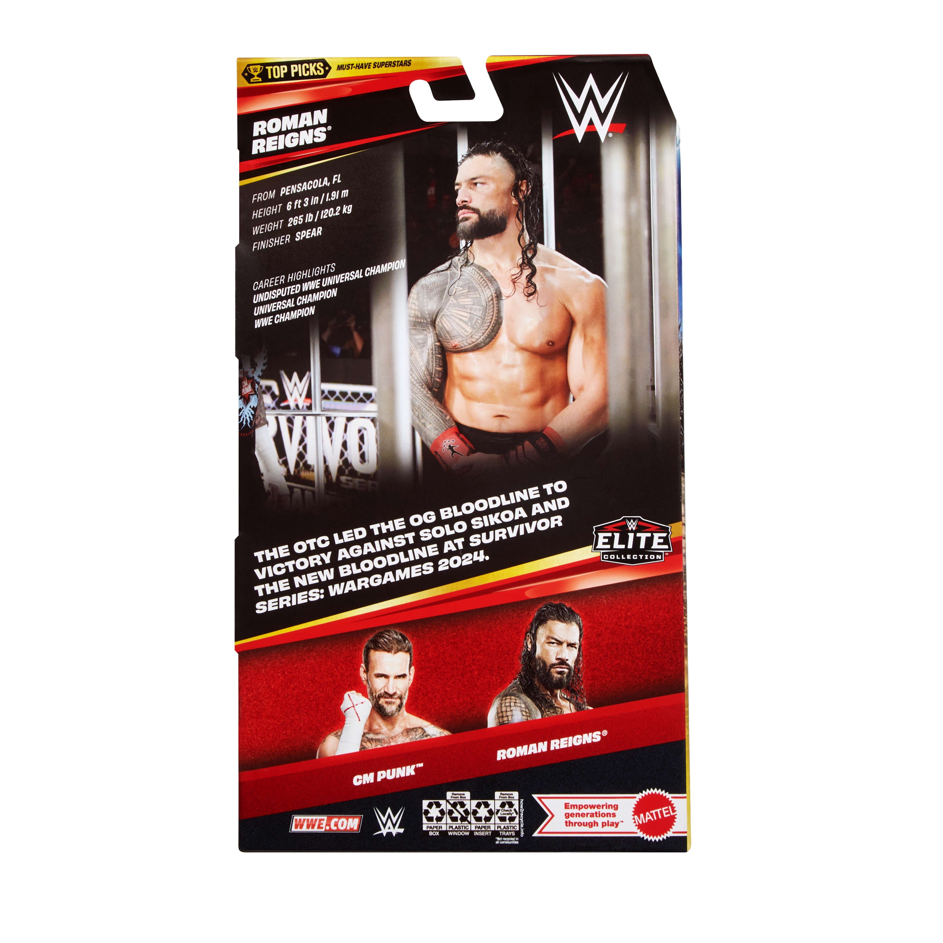WWE Roman Reigns Aksiyon Figürü ve Aksesuarları (16 cm)