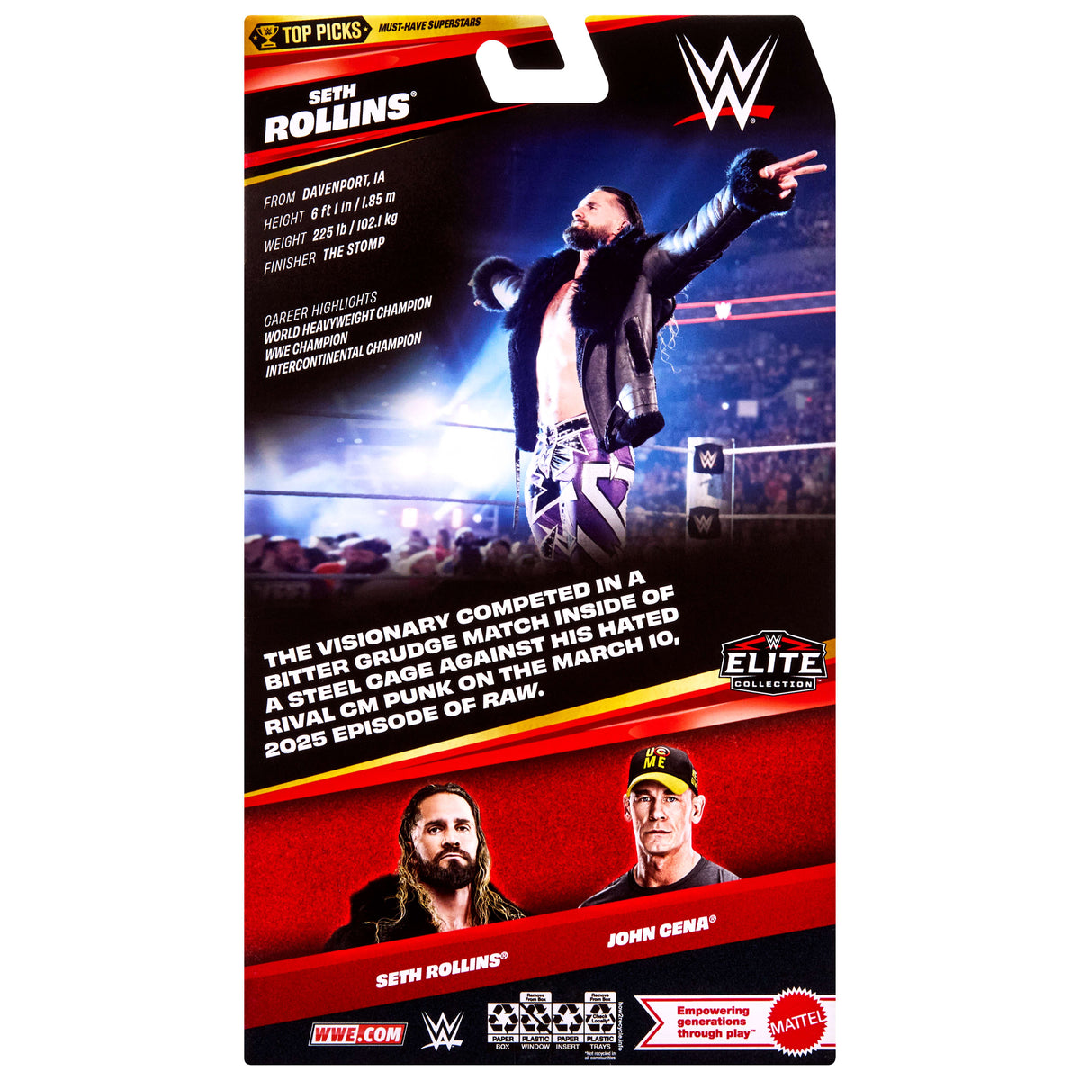 WWE Seth Rollins Aksiyon Figürü ve Aksesuarları (16 cm)