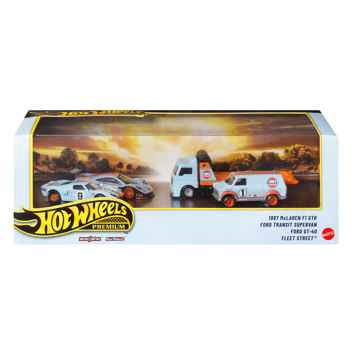 Hot Wheels Premium Koleksiyoncu Teşhir Seti - Gulf Racing (4'lü)