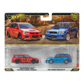Hot Wheels Premium Car Culture 2'li Set - Mitsubishi Lancer Evolution IX Wagon / Subaru Forester STI