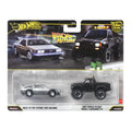 Hot Wheels Premium Car Culture 2'li Set - Geleceğe Dönüş Zaman Makinesi & 1987 Toyota Pickup