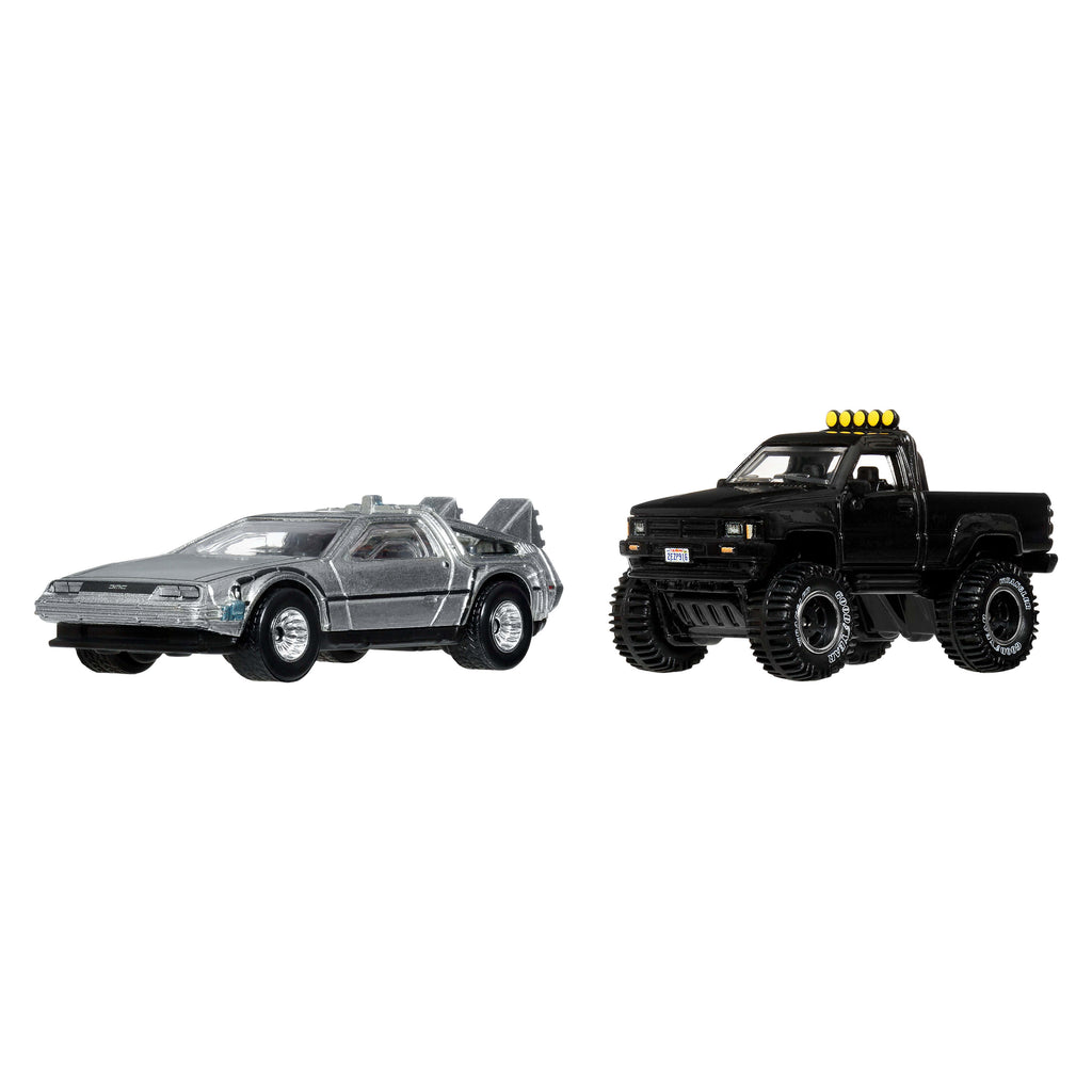 Hot Wheels Premium Car Culture 2'li Set - Geleceğe Dönüş Zaman Makinesi & 1987 Toyota Pickup