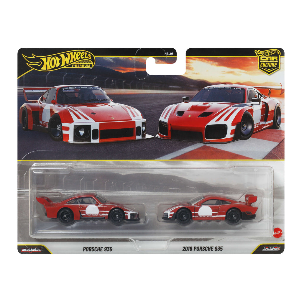 Hot Wheels Premium Car Culture 2'li Set - Porsche 935 & 2018 Porsche 935