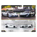 Hot Wheels Premium Car Culture 2'li Set - Beyaz McLaren'ler (White McLarens)
