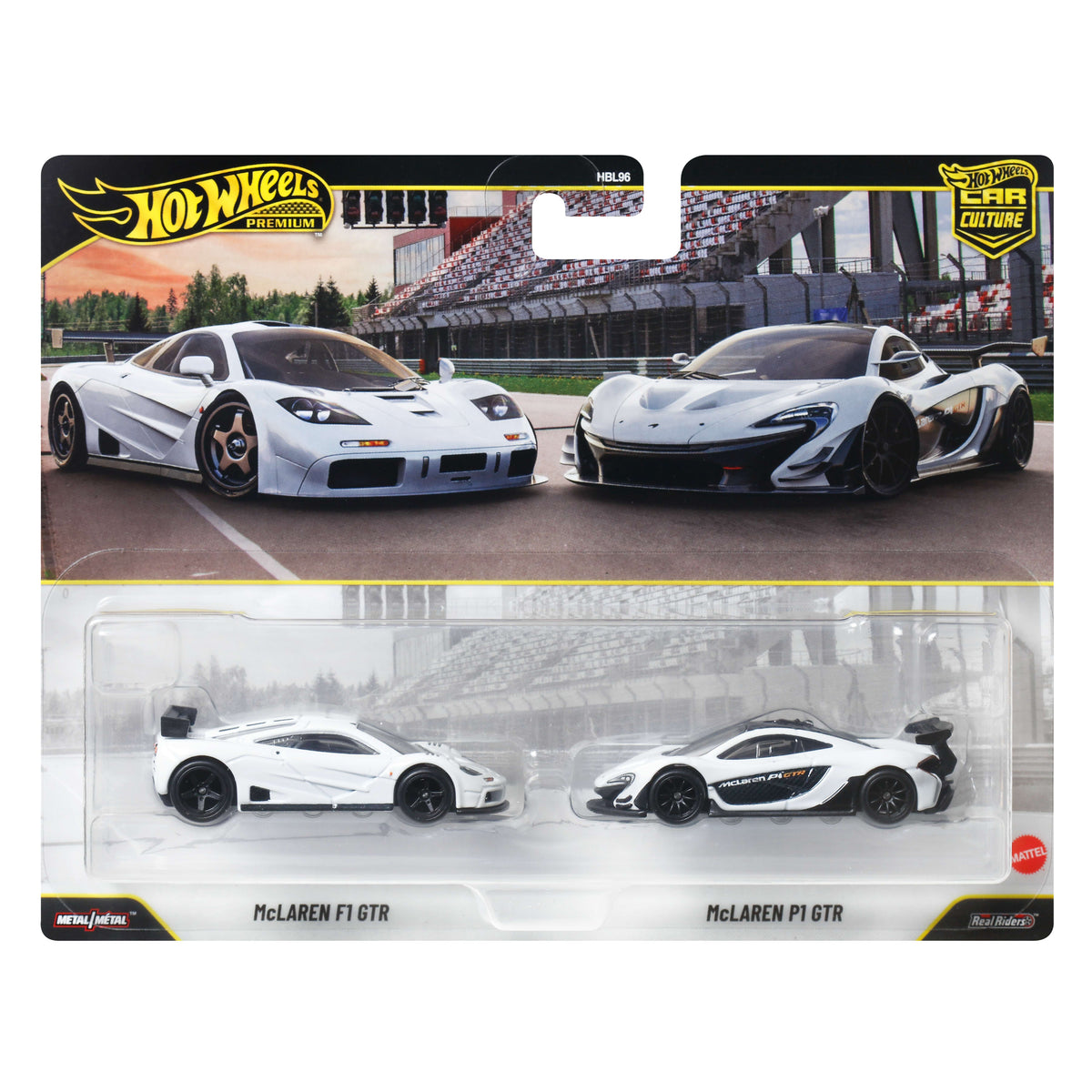 Hot Wheels Premium Car Culture 2'li Set - Beyaz McLaren'ler (White McLarens)