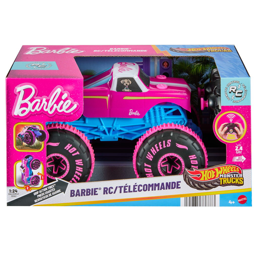 Hot Wheels Monster Trucks Barbie 1:24 Uzaktan Kumandalı Araç
