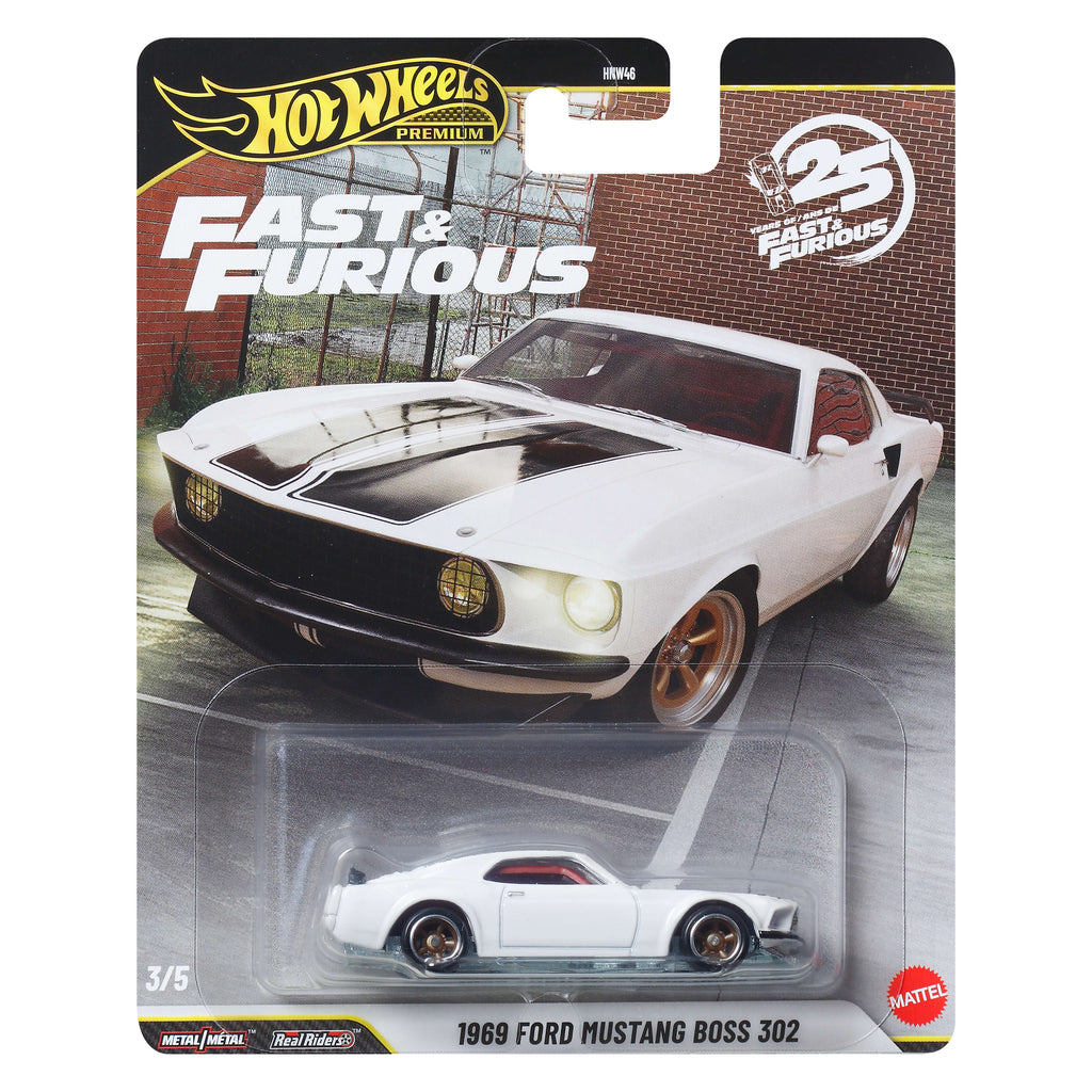 Hot Wheels Premium Fast & Furious '69 Ford Mustang Boss 302 1:64 Model Araba