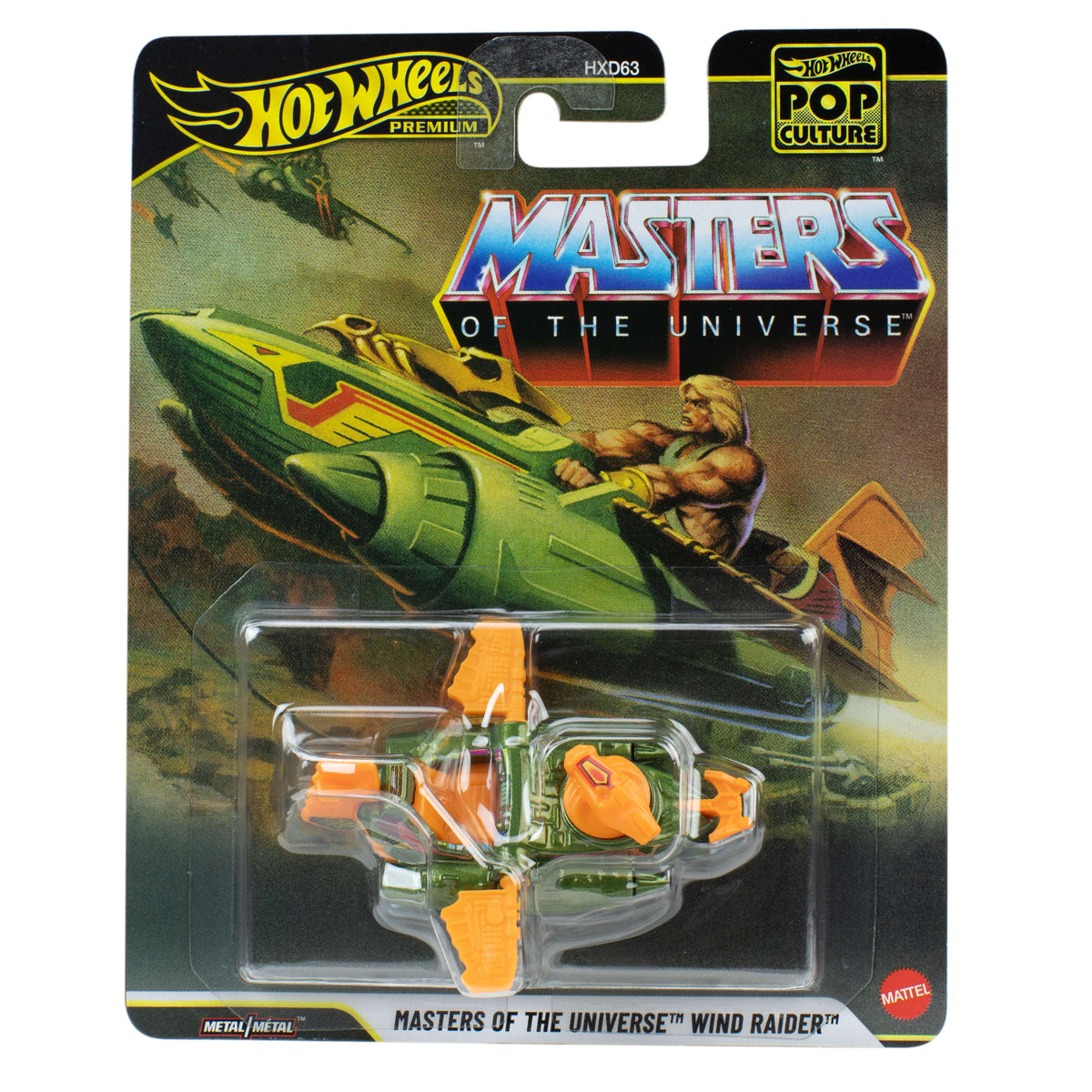 Hot Wheels Premium Pop Culture Masters of the Universe Wind Raider 1:64 Model Araba