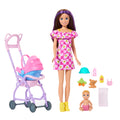 Barbie Bebek Bakıcısı Skipper oyun seti, Skipper ve küçük bebek, bebek arabası ve 7 aksesuar