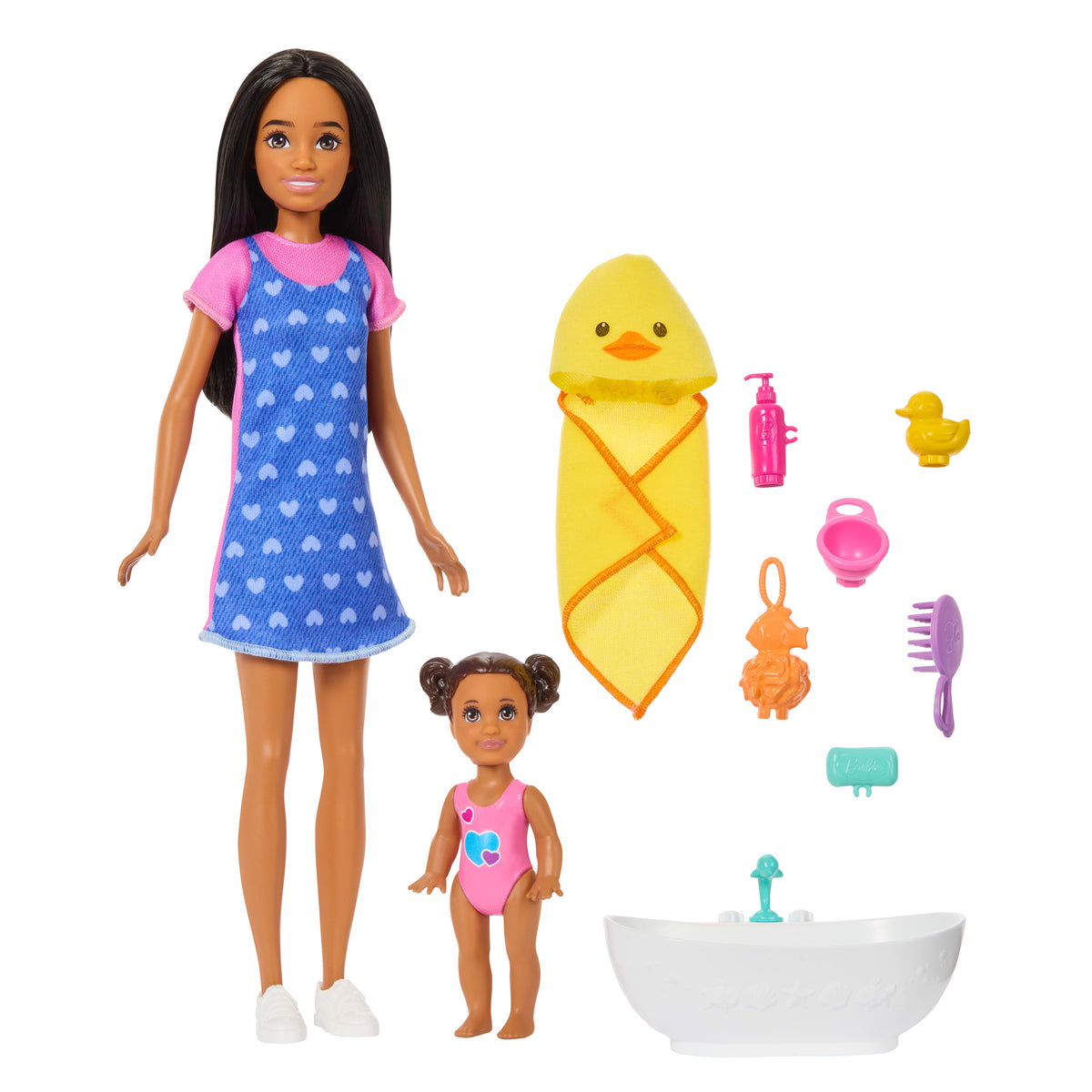 Barbie Skipper Bebek Bakıcıları Banyo Zamanı oyun seti