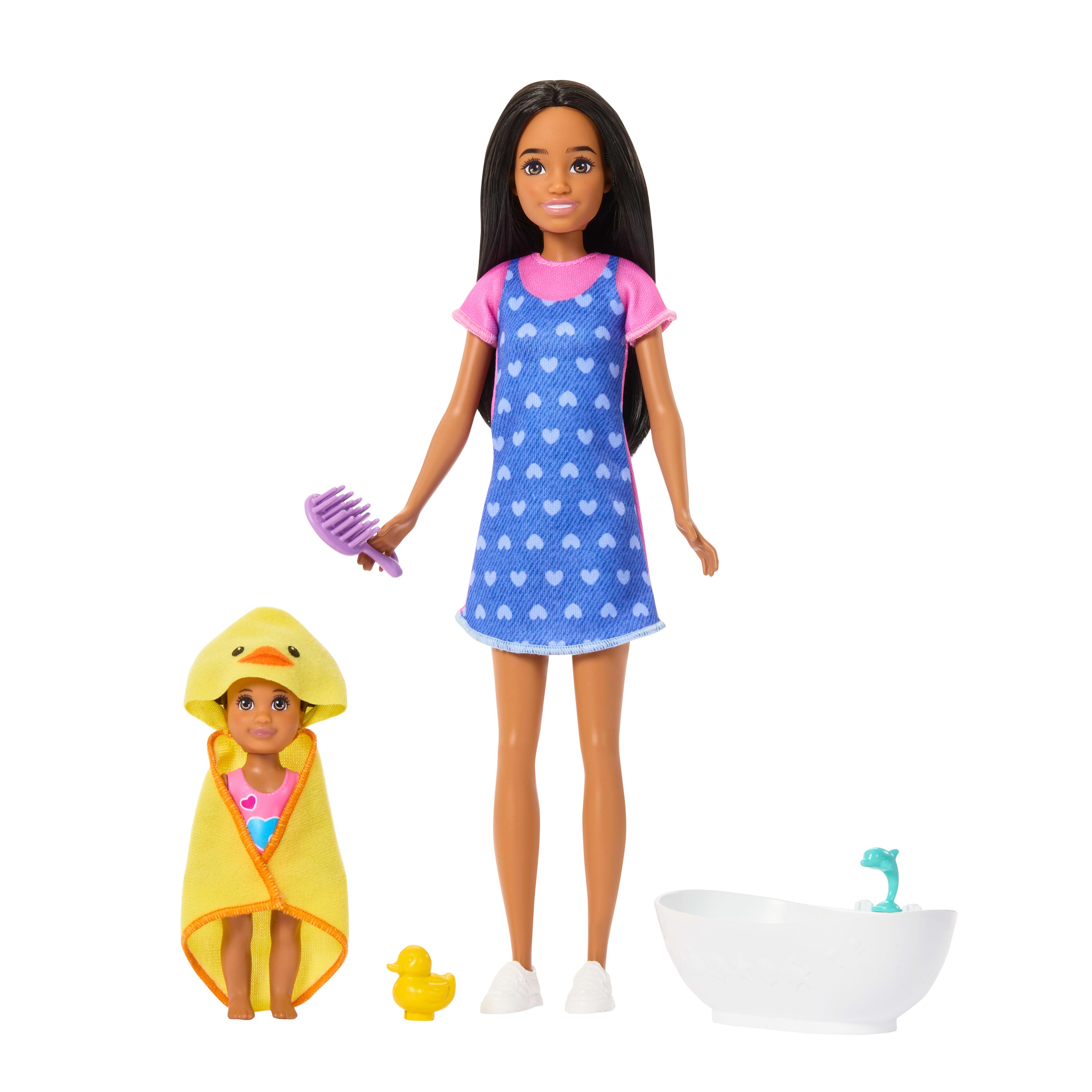 Barbie Skipper Bebek Bakıcıları Banyo Zamanı oyun seti