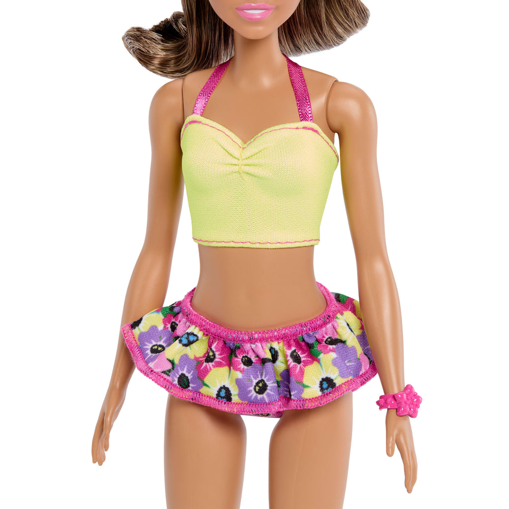 BARBIE Style Barbie ve Ken bebek seti, plaj temalı stiller ve aksesuarlar