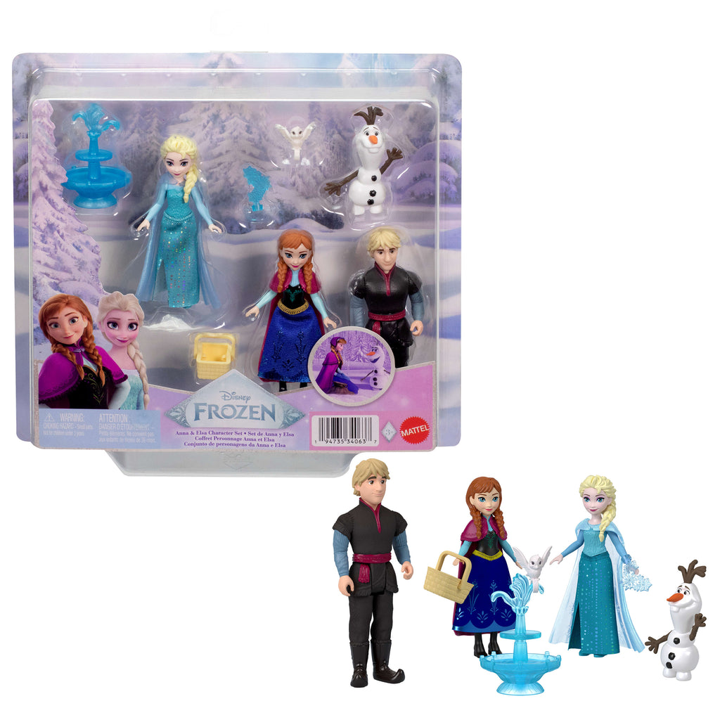 Filmden ilham alan 4 küçük bebek ve 4 aksesuar ile Disney Karlar Ülkesi Anna ve Elsa Karakter Seti