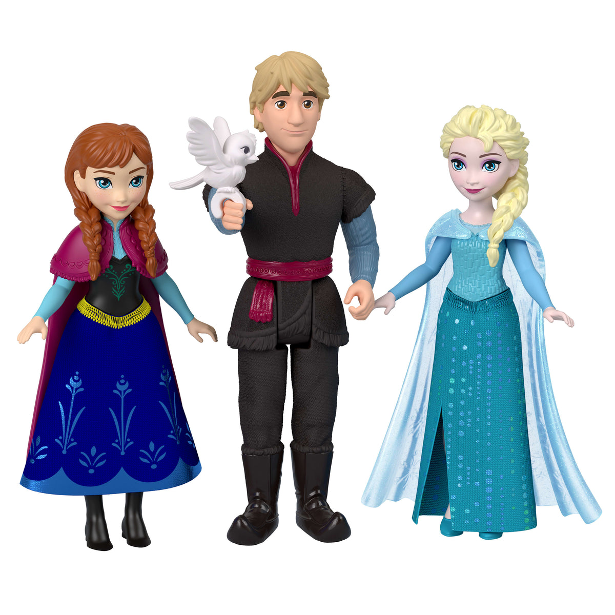 Filmden ilham alan 4 küçük bebek ve 4 aksesuar ile Disney Karlar Ülkesi Anna ve Elsa Karakter Seti