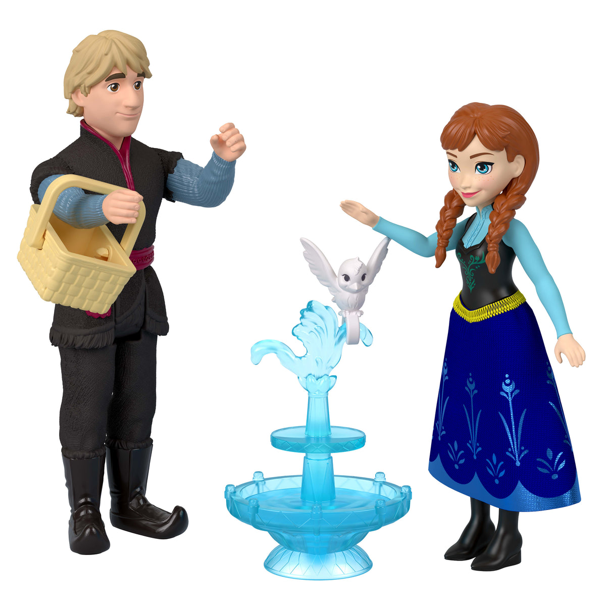 Filmden ilham alan 4 küçük bebek ve 4 aksesuar ile Disney Karlar Ülkesi Anna ve Elsa Karakter Seti