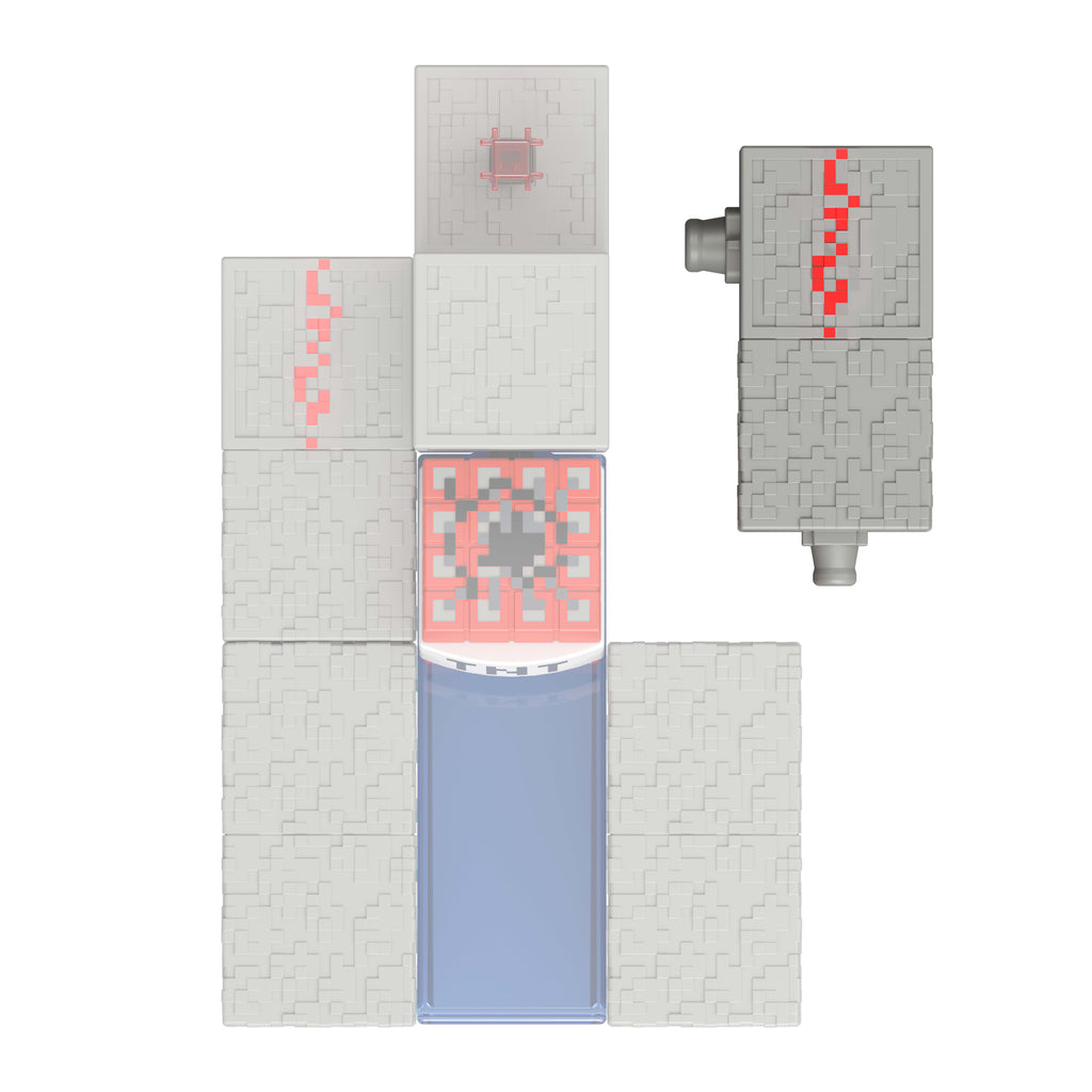 Minecraft Steve figürü (aksesuar + Redstone parçası)