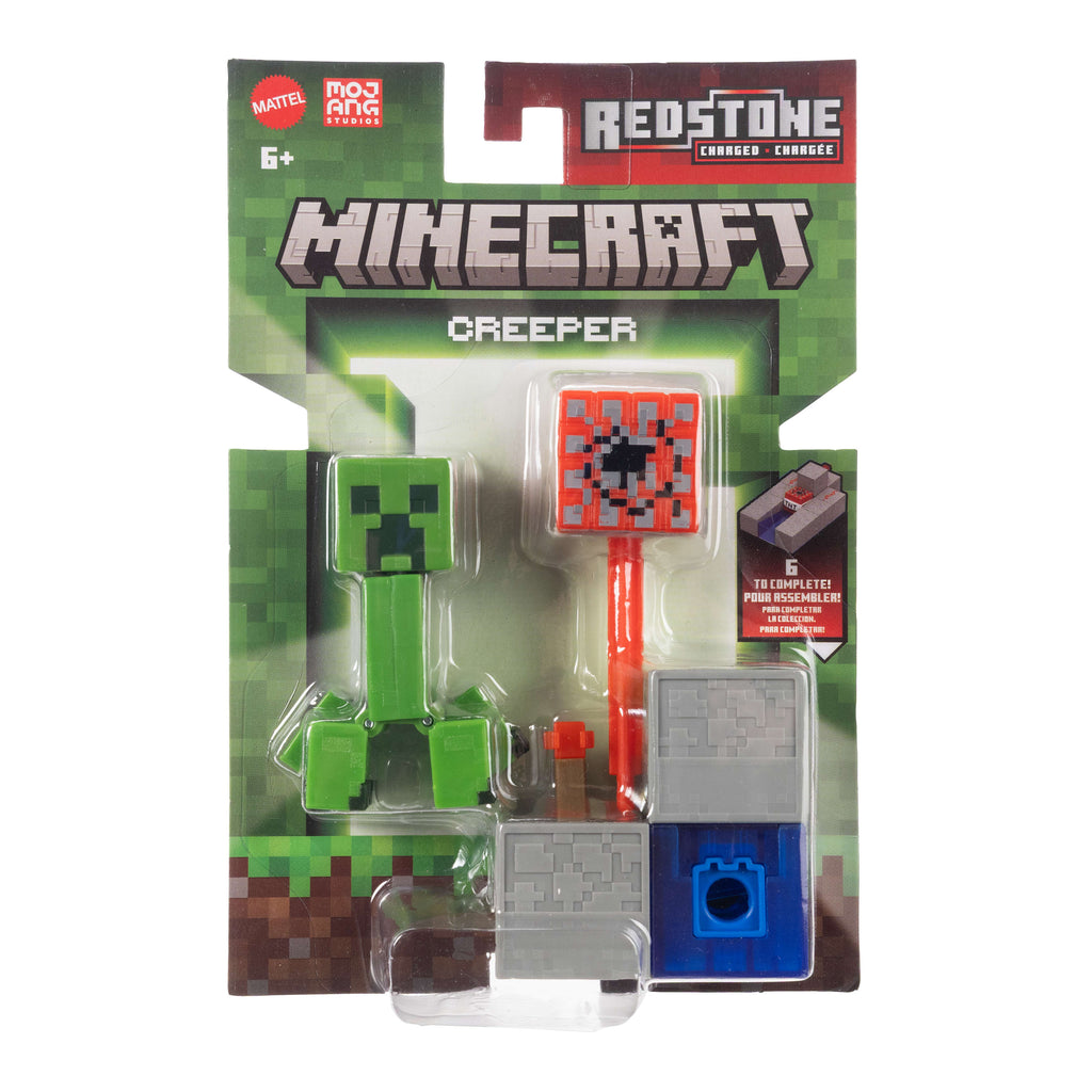 Minecraft Creeper figürü (aksesuar + Redstone parçası)