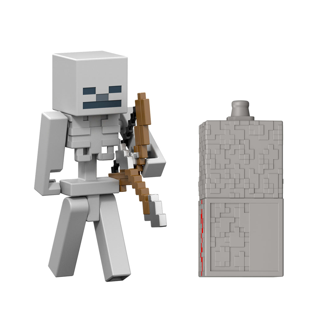 Minecraft İskelet (Skeleton) figürü (aksesuar + Redstone parçası)