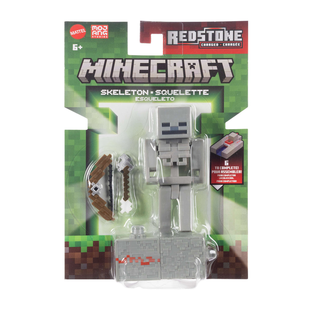 Minecraft İskelet (Skeleton) figürü (aksesuar + Redstone parçası)