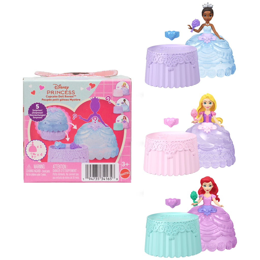 Disney Prenses Cupcake Sürpriz mini bebekler