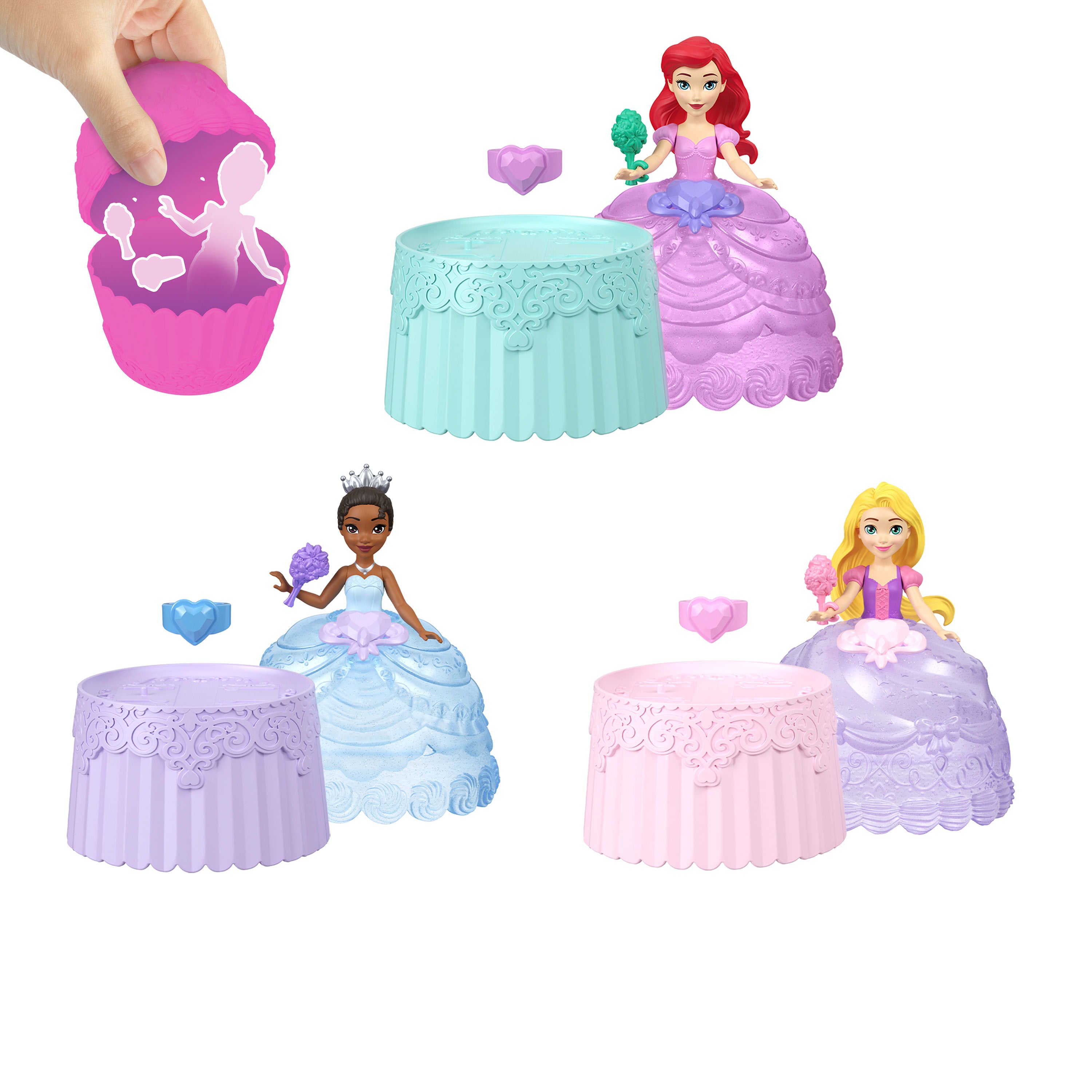 Disney Prenses Cupcake Sürpriz mini bebekler