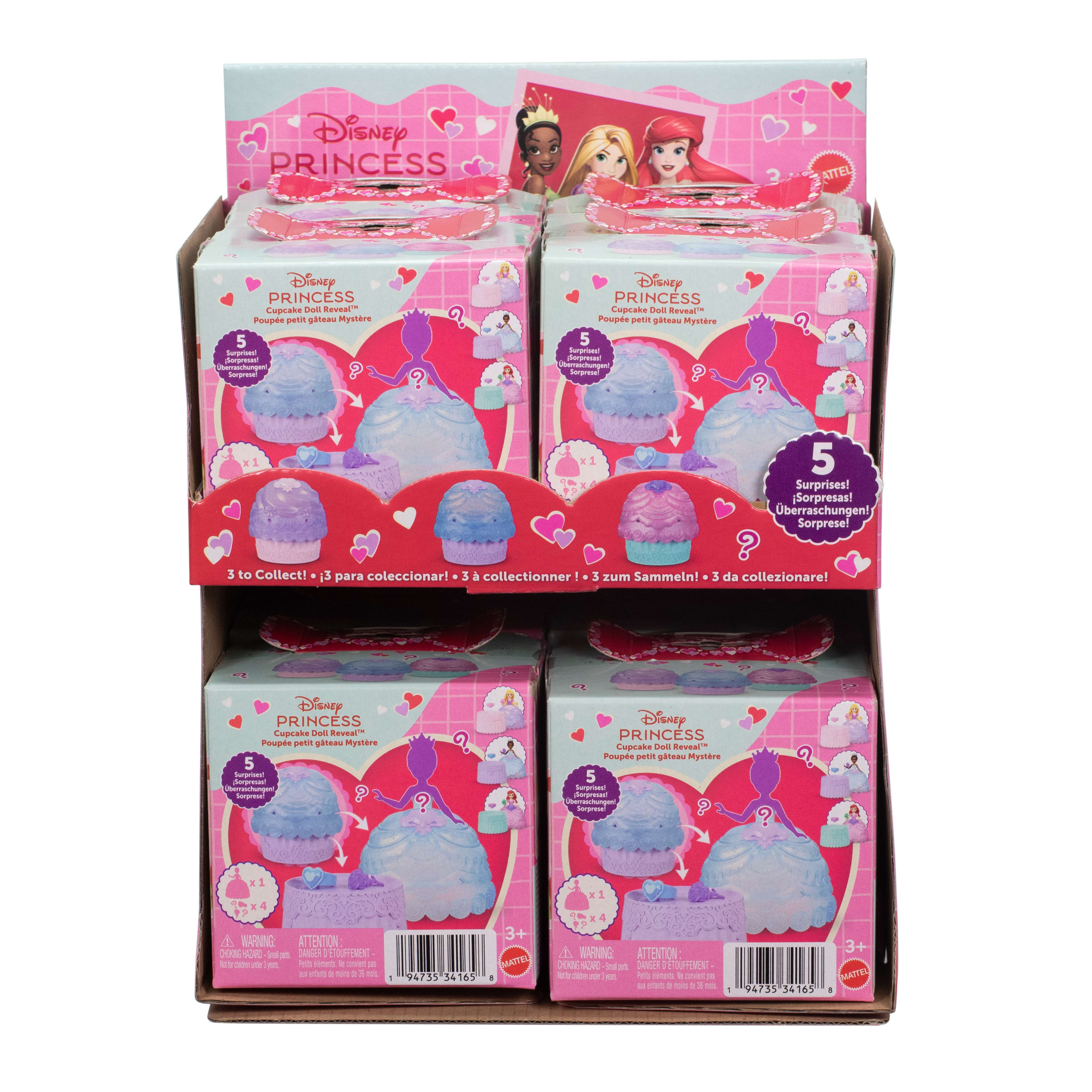 Disney Prenses Cupcake Sürpriz mini bebekler