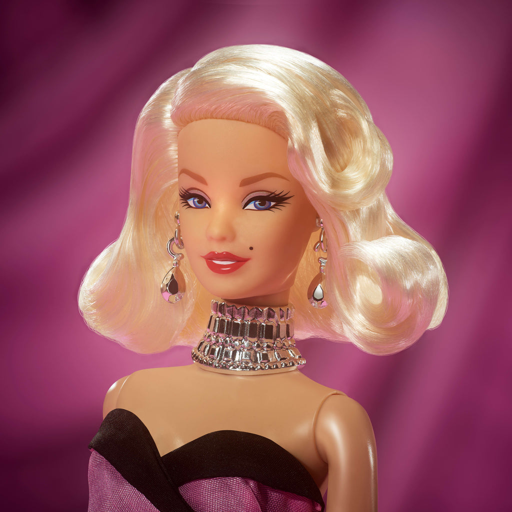 Koleksiyona Uygun Barbie Signature Marilyn Monroe Bebek, filmden ilham alan ikonik pembe elbise ve elmas mücevherler