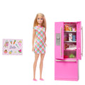 Barbie Mutfak Buzdolabı bebekli oyun seti