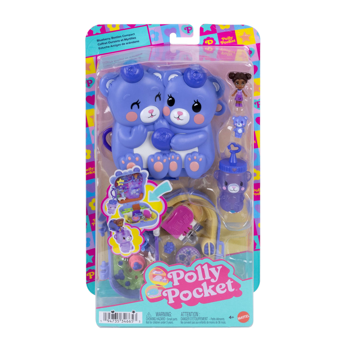 Polly Pocket Yaban Mersini Dostları Kompakt Oyun Seti