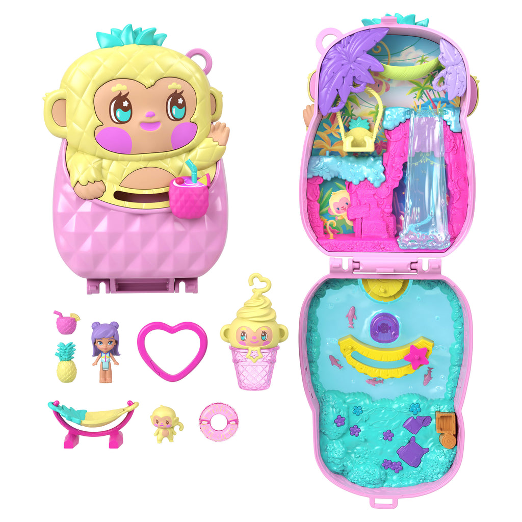 Polly Pocket Ananas Maymun Kompakt Oyun Seti