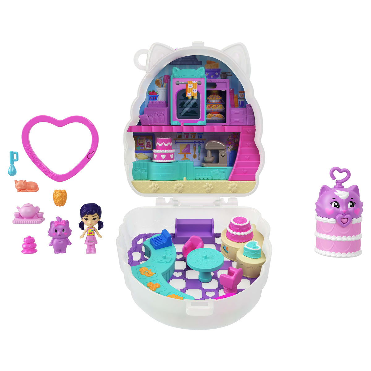 Polly Pocket Pastalı Kedi Kompakt Oyun Seti