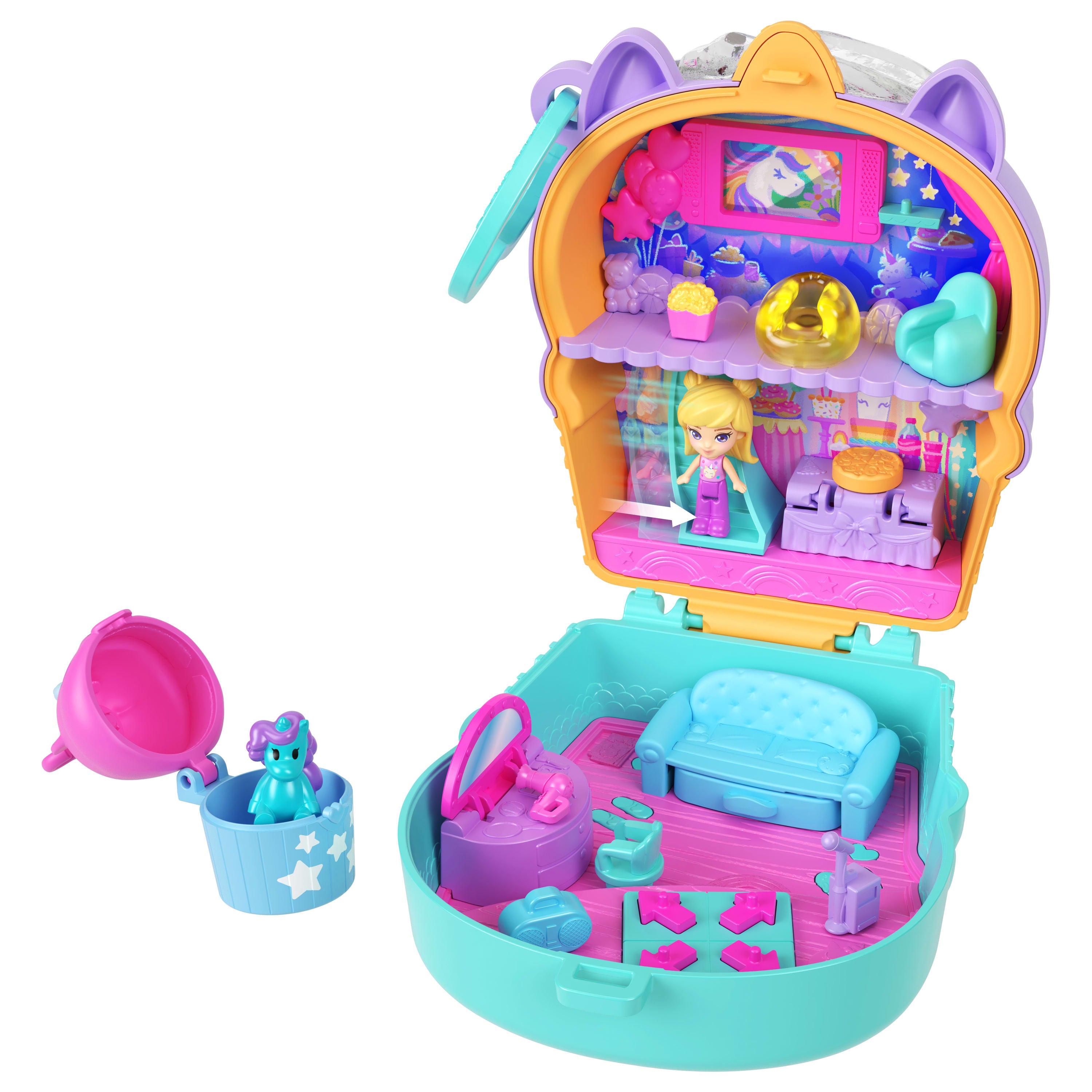 Polly Pocket Rüya Tatlısı Unicorn Kompakt Oyun Seti