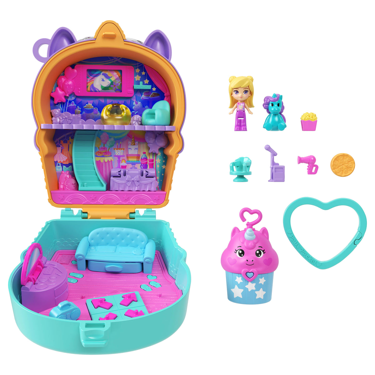 Polly Pocket Rüya Tatlısı Unicorn Kompakt Oyun Seti