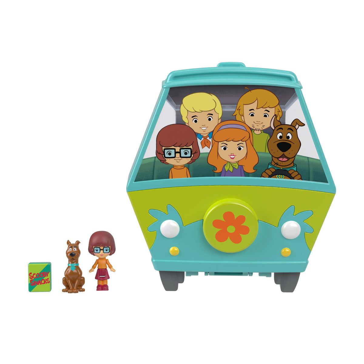 Polly Pocket mini bebekler ve oyun seti, Scooby Doo ortaklığını simgeleyen Scooby ve Velma, oyuncak araba