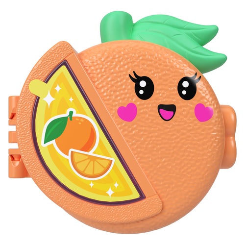 Anahtarlık, çıkartma sayfası, evcil hayvan aksesuarı ve seyahat oyuncakları ile Polly Pocket bebek ve mikro oyun seti