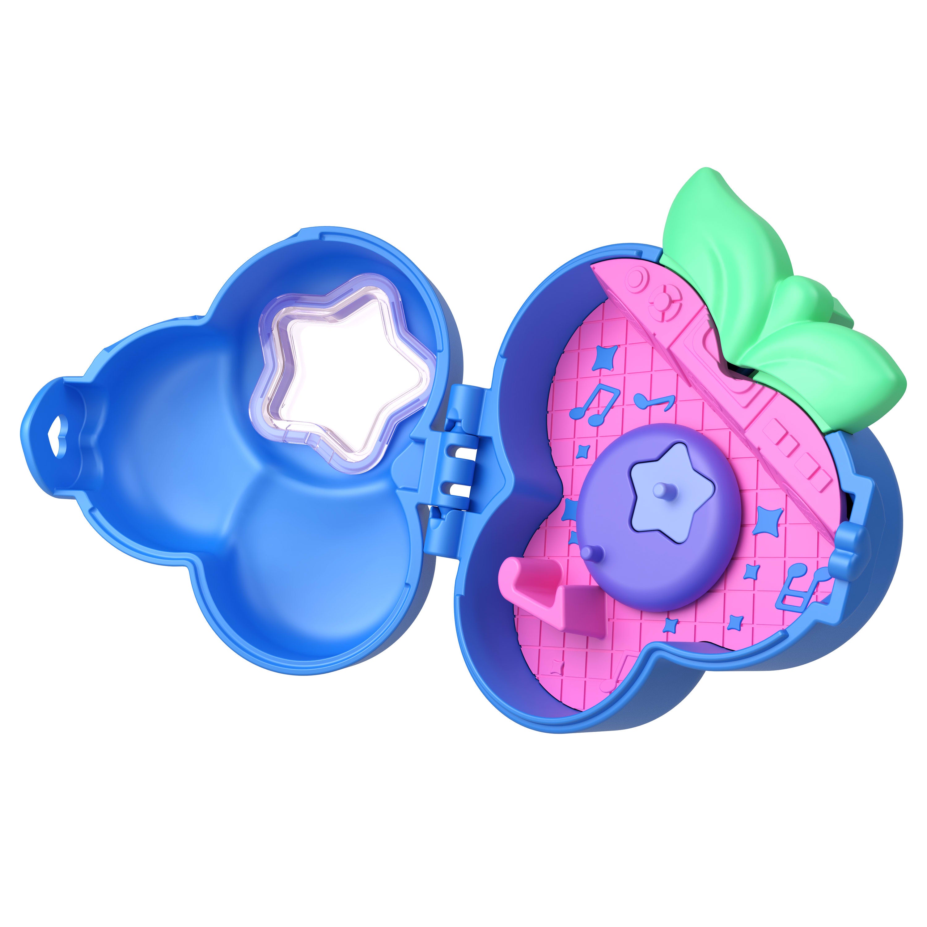 Anahtarlık, çıkartma sayfası, evcil hayvan aksesuarı ve seyahat oyuncakları ile Polly Pocket bebek ve mikro oyun seti