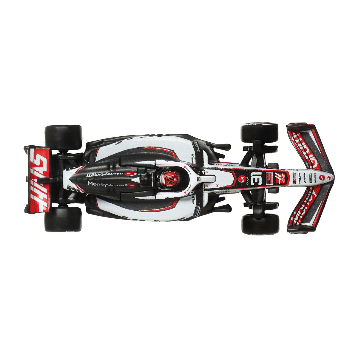 Hot Wheels Premium 2025 Formula 1 MoneyGram Haas Takımı #31 Esteban Ocon 1:64 Model Araba