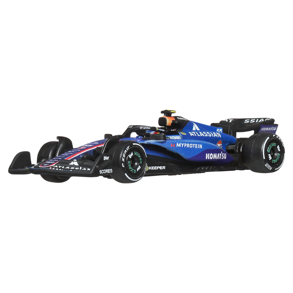 Hot Wheels Premium 2025 Formula 1 Atlassian Williams Racing Takımı #55 Carlos Sainz 1:64 Model Araba