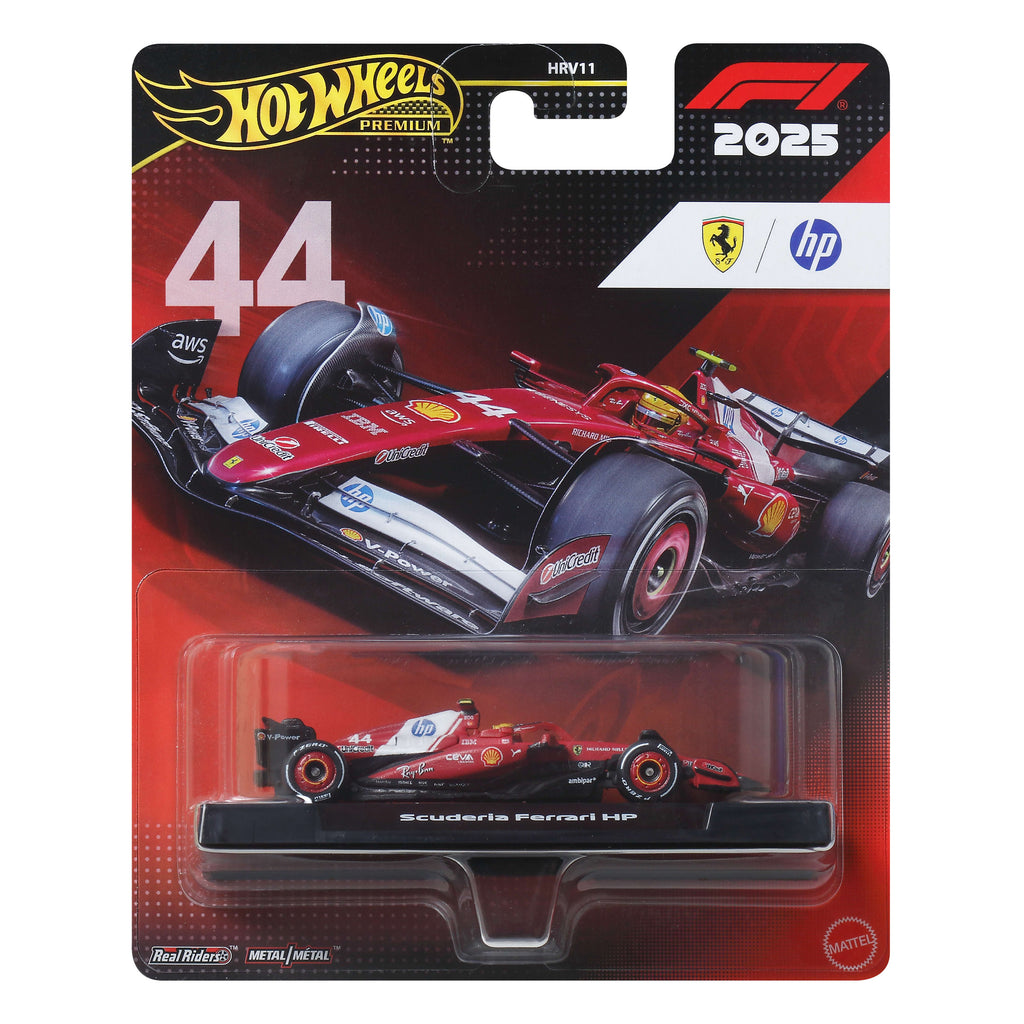Hot Wheels Premium 2025 Formula 1 Scuderia Ferrari HP Takımı #44 Lewis Hamilton 1:64 Model Araba