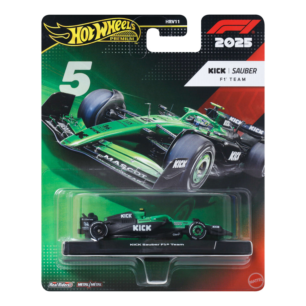 Hot Wheels Premium 2025 Formula 1 Kick Sauber Takımı #5 Gabriel Bortoleto 1:64 Model Araba