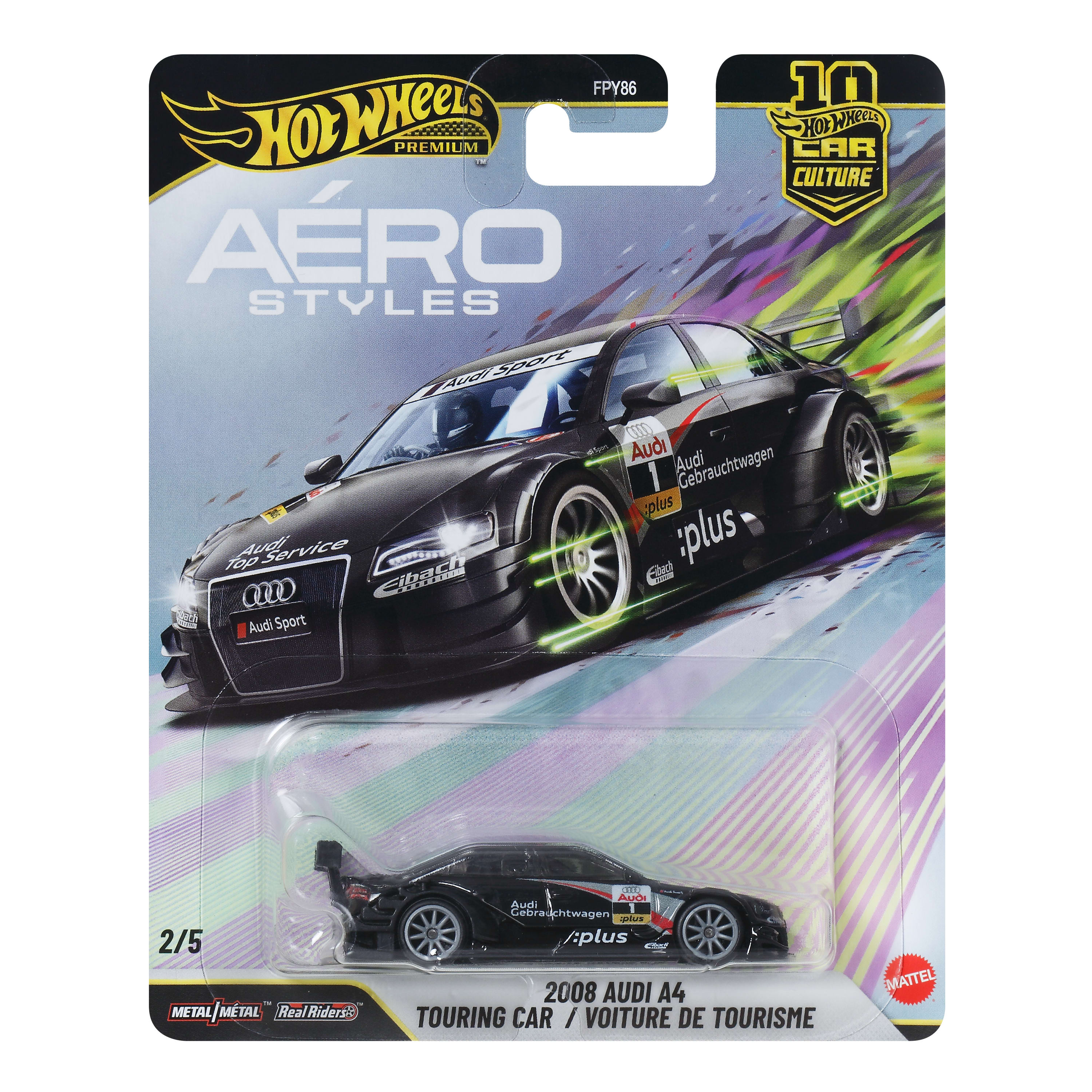 Hot Wheels Premium Car Culture '08 Audi A4 Touring Car 1:64 Model Araba