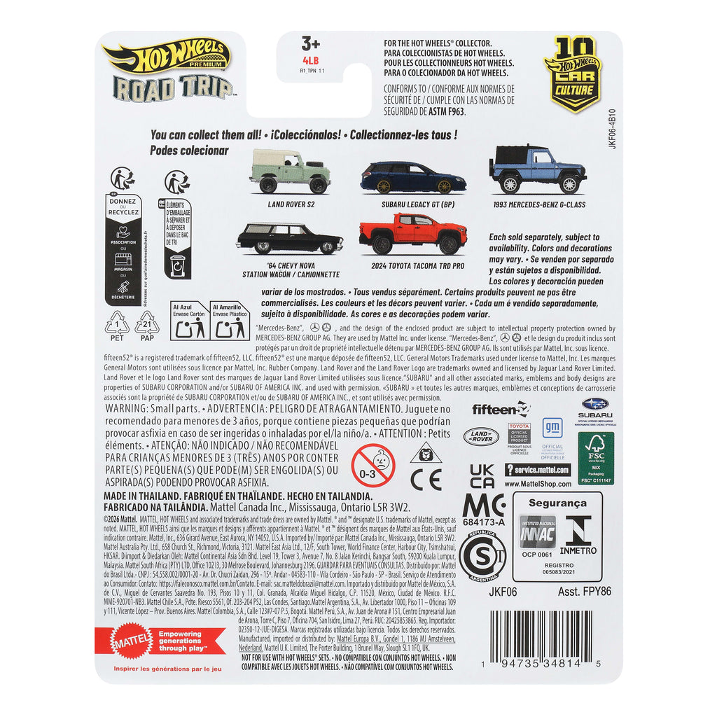 Hot Wheels Premium Car Culture Land Rover Series II 1:64 Model Araba
