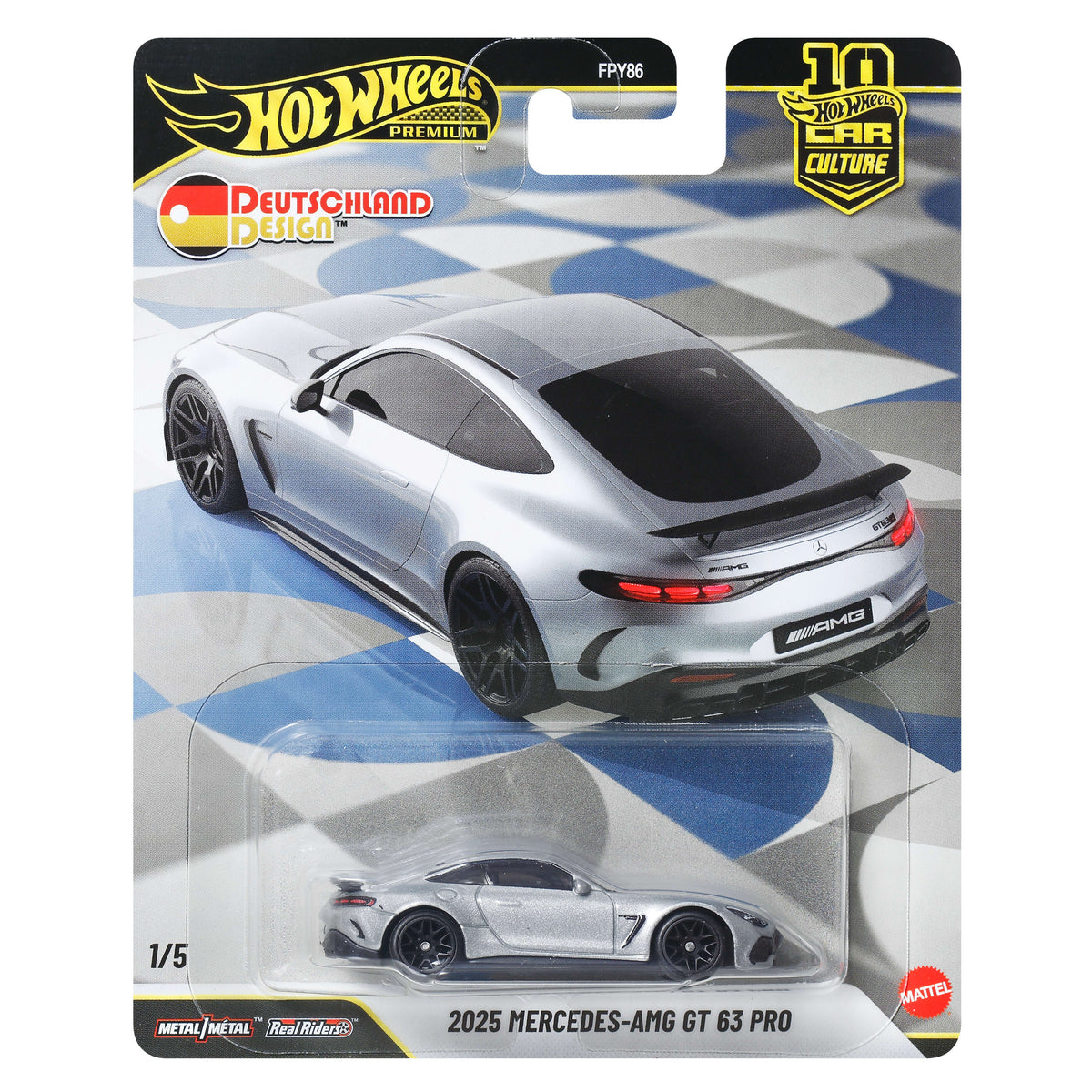 Hot Wheels Premium Car Culture 2025 Mercedes-AMG GT 63 1:64 Model Araba
