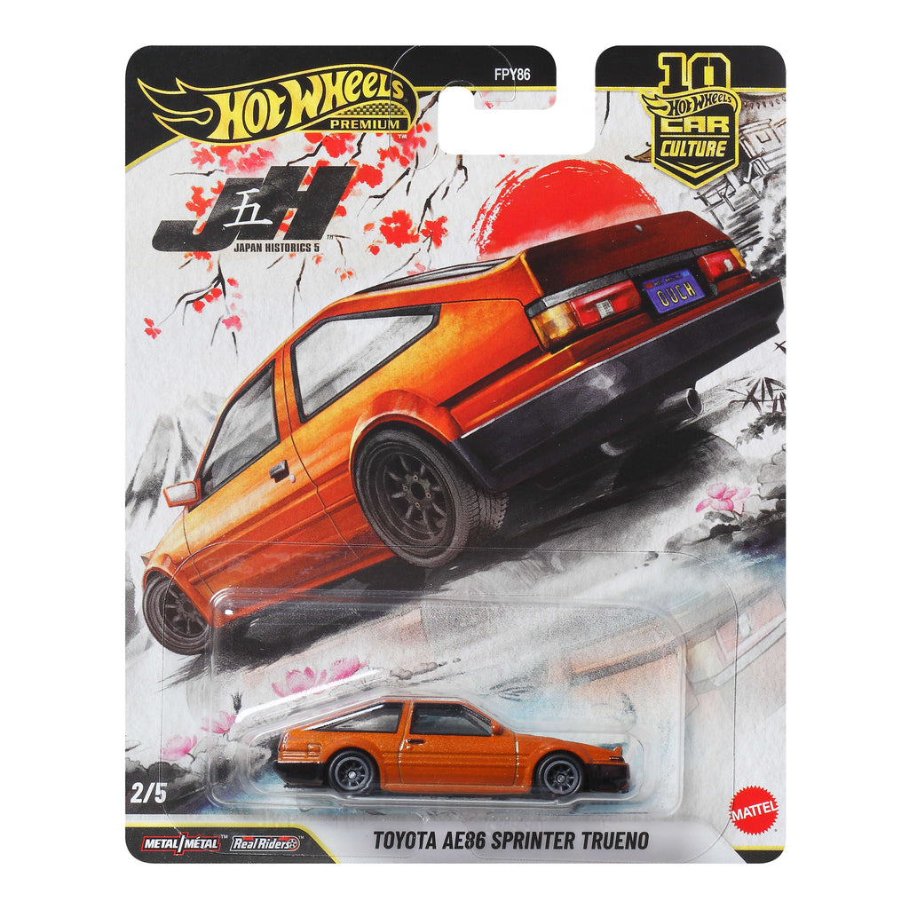 Hot Wheels Premium Car Culture Toyota AE86 Sprinter Trueno 1:64 Model Araba