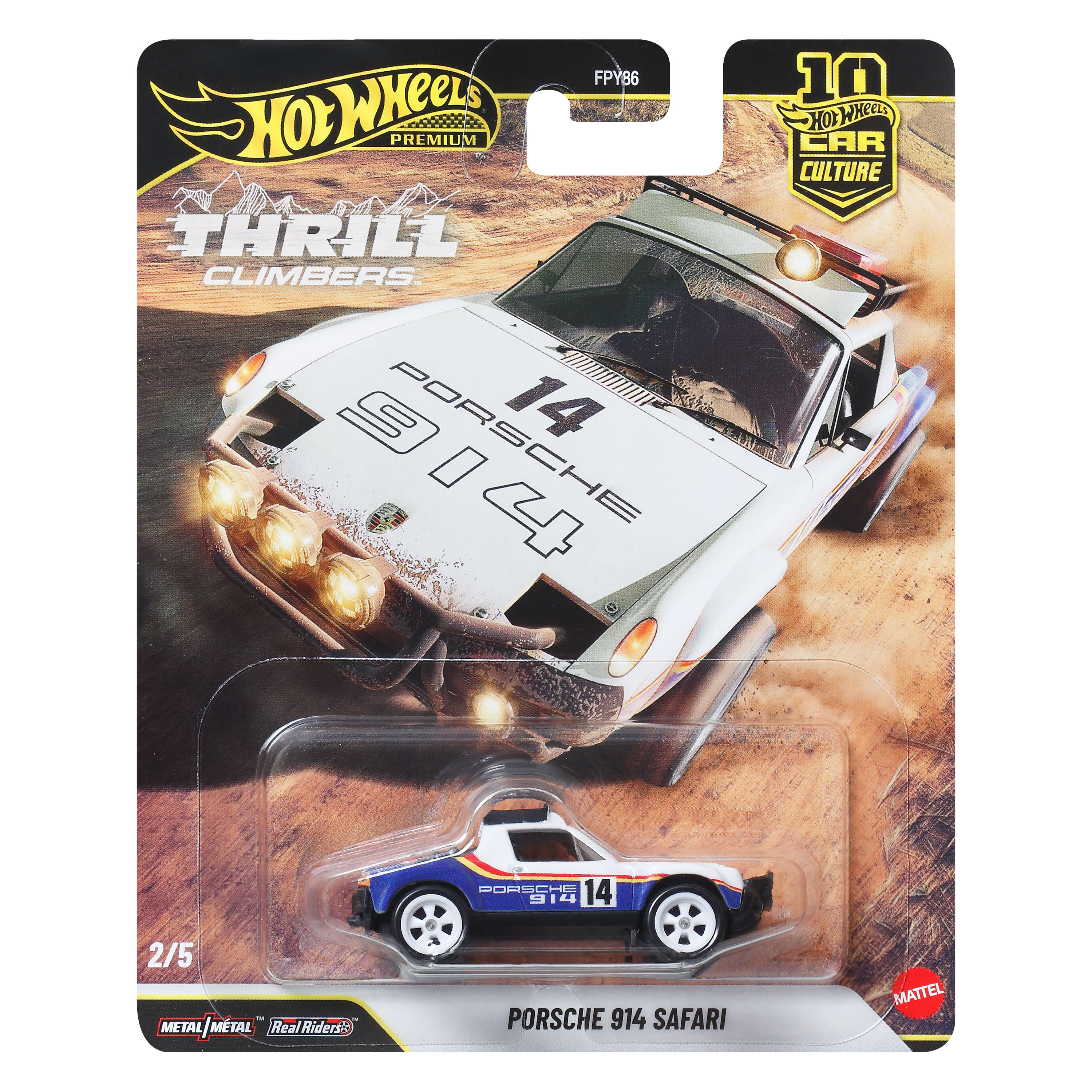 Hot Wheels Premium Car Culture Porsche 914 Safari 1:64 Model Araba