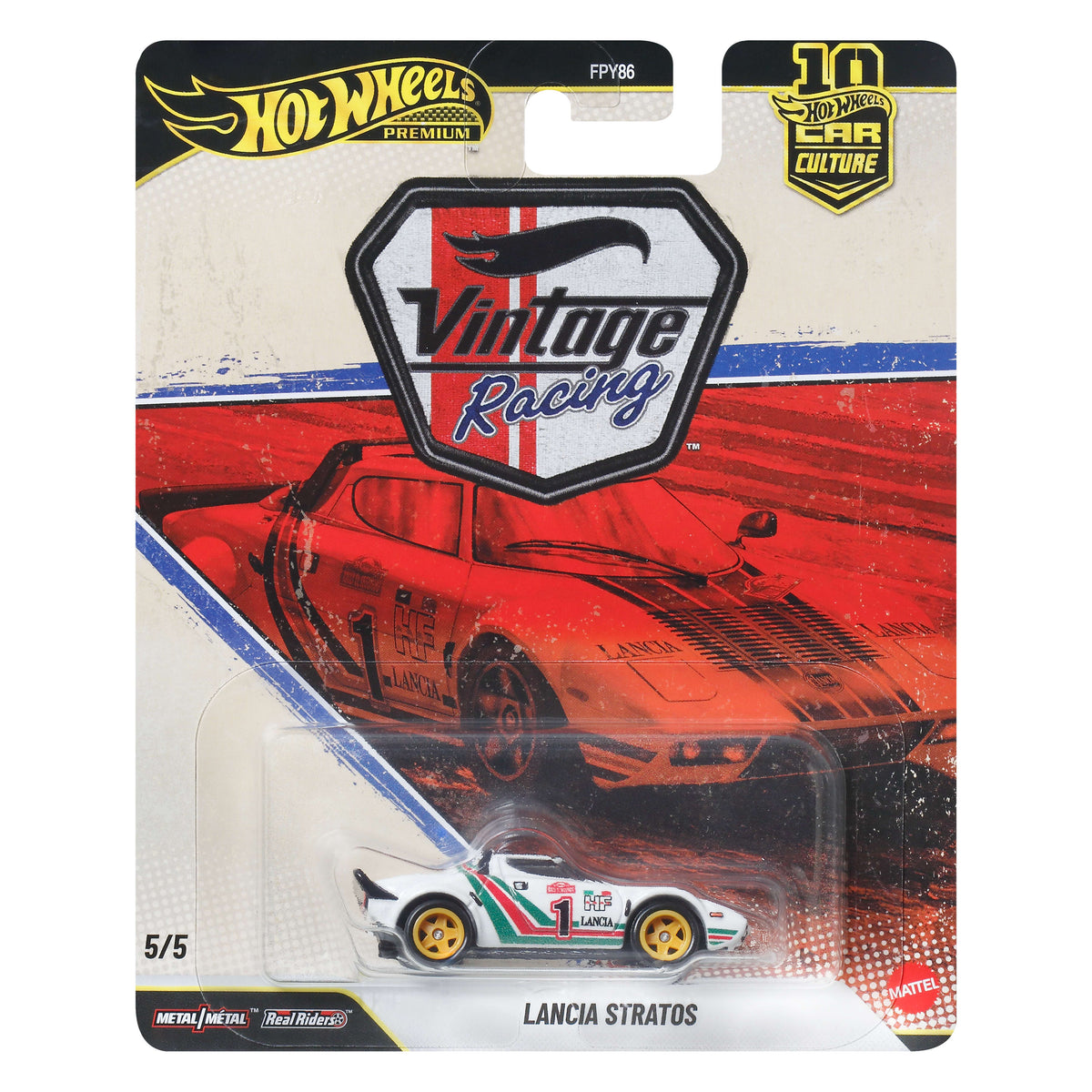 Hot Wheels Premium Car Culture Lancia Stratos 1:64 Model Araba