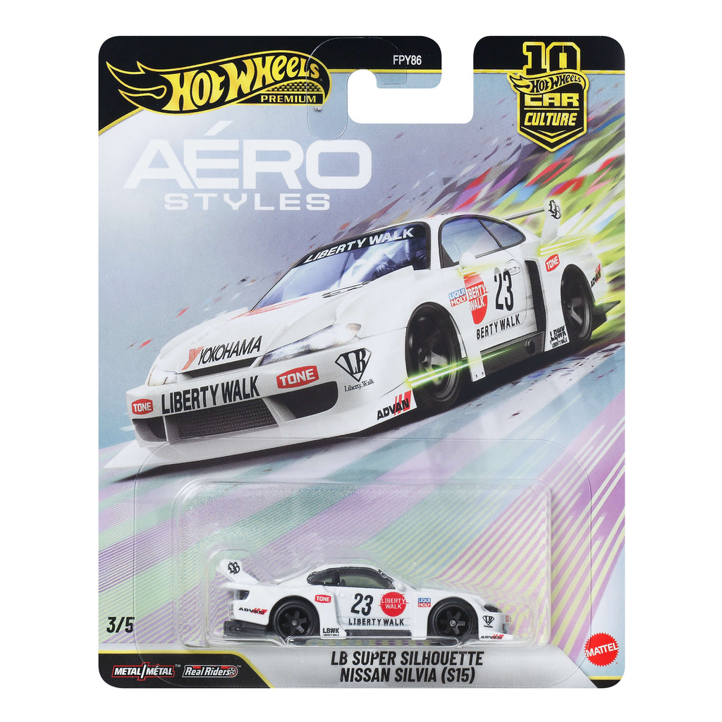 Hot Wheels Premium Car Culture LB Super Silhouette Nissan Silvia (S15) 1:64 Model Araba