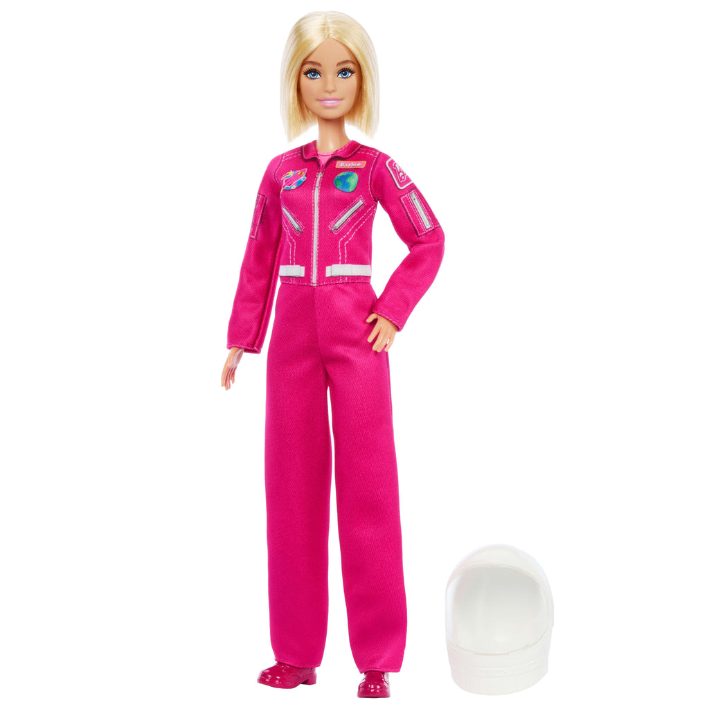 Çıkarılabilir uzay kıyafeti ve kaskıyla Barbie Kariyer Bebekleri astronot bebek ve aksesuar